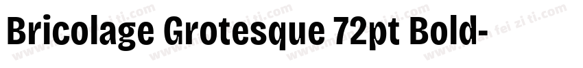 Bricolage Grotesque 72pt Bold字体转换